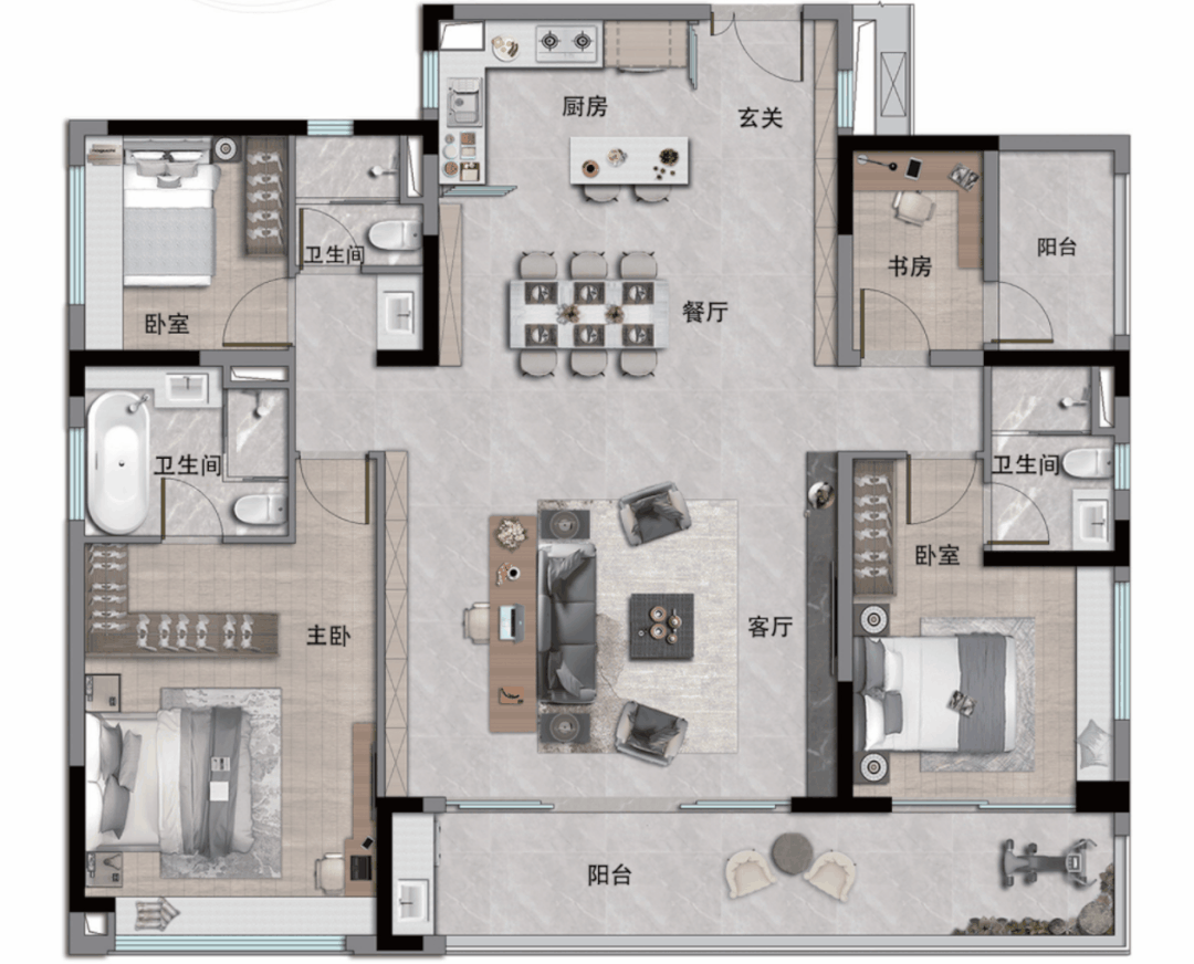 安博体育平台中铁建·信达·花语天宸网站-2024百科最新房价＋户型图＋配套(图16)