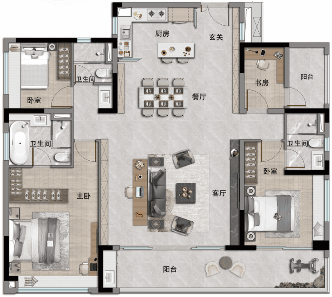安博体育平台中铁建·信达·花语天宸网站-2024百科最新房价＋户型图＋配套(图20)