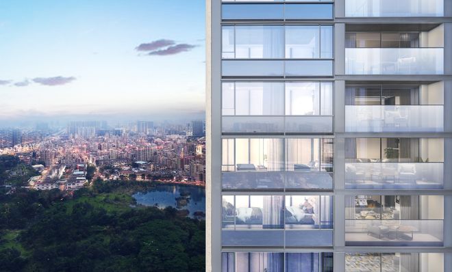 安博体育平台万丰海岸城瀚府100平豪装现楼2梯3户豪宅配比约31m层高(图8)